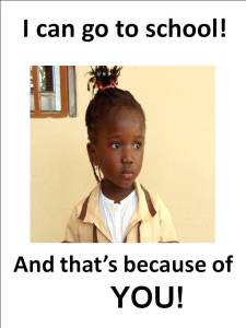 Afrikaya child sponsorship advert